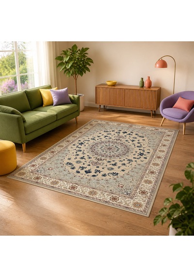 Kartela Halı Siva Halı Jüt Taban Dokuma Halı Bej - 120 X 180 Cm