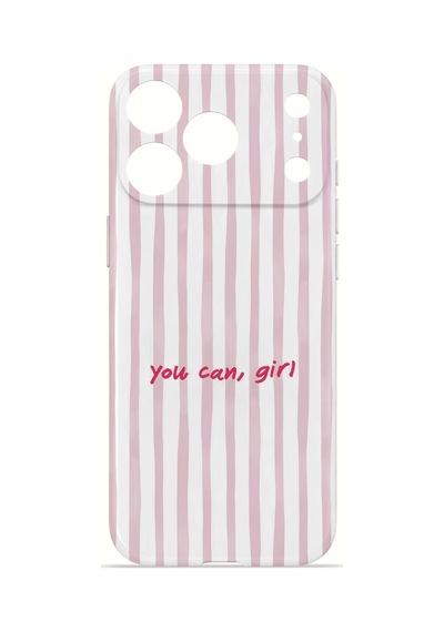 Apple iPhone Uyumlu 17 Pro Max Vorian İnce Kamera Korumalı Mika Kılıf You Can Girl You Can Girl Mika