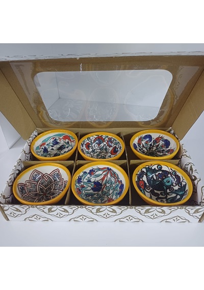 Konak Züccaciye Çini Dekorlu Çerezlik-6 Lı Desenli