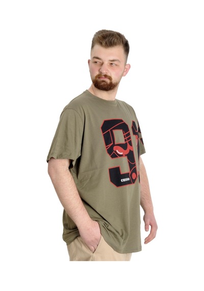 Mode Xl Büyük Beden Erkek T-Shirt 91 23153 Haki 001