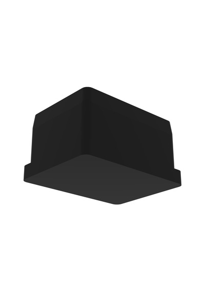 Cateksss 30x40 Mm Düz İç Profil Tapası Siyah - 58 Li Paket