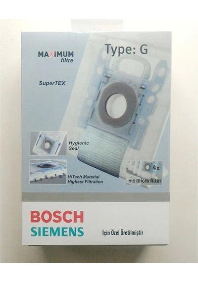 Esgep Bosch Uyumlu BSG 6000 - 6999 Logo Süpürge Toz Torbası 4 Adet