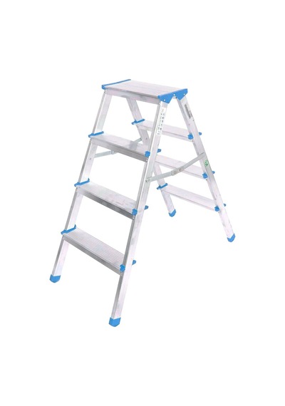 Çift Basamaklı Alüminyum Metal Merdiven Yükseklik 92cm Baş Genişlik 8cm Diğer