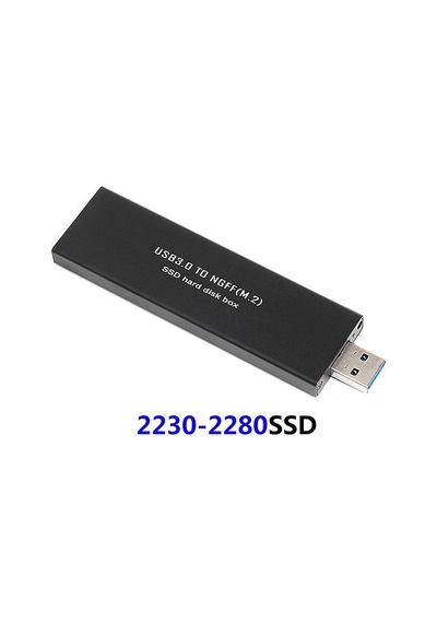 Usb3.0 To M.2 Ngff Ssd External Enclosure Storage Case Adapter Aluminium