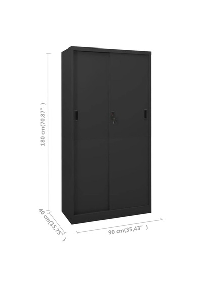 Tr Ofis Dolabı, Antrasit Renkli Çelik, Sürgülü Kapılı, 90 X 40 X 180 Cm, Metal Dosya Dolabı, Belgeler, Ofis Malz Diğer Tr Ofis Dolabı, Antrasit Renkli Çelik, Sürgülü Kapılı, 90 X 40 X 180 Cm, Metal Dosya Dolabı, Belgeler, Ofis Malz Diğer