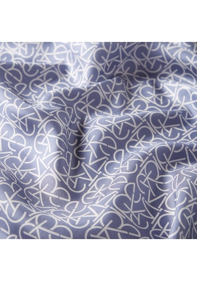 İpekevi Twill İpek Eşarp - Typo Monogram - Mor - Fondöten