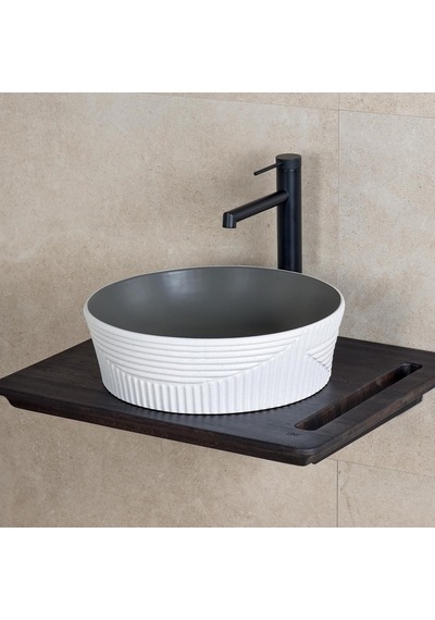 Lena E-W1502MKG Tezgahüstü Lavabo Mat Gri