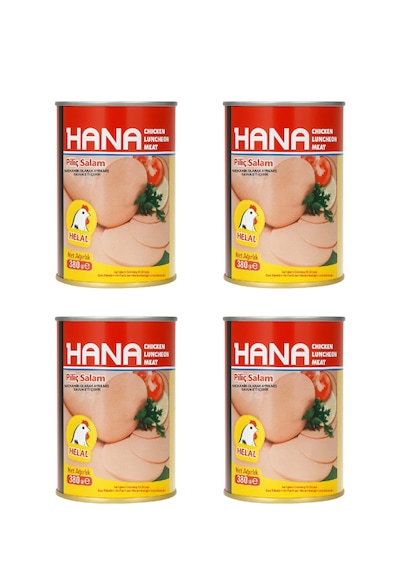 Hana Konserve Piliç Salam 380 G X4 Adet