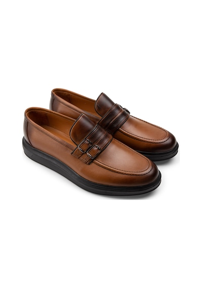 Deery Hakiki Deri Taba Rengi Comfort Erkek Loafer - 01925mtbap01 Taba