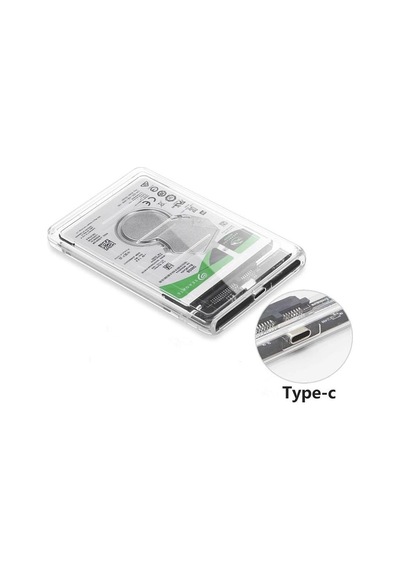 2.5 Sata Type C Usb 3.1 Usb 3.0 Şeffaf Harici Ssd Hdd Hard Disk Kutusu