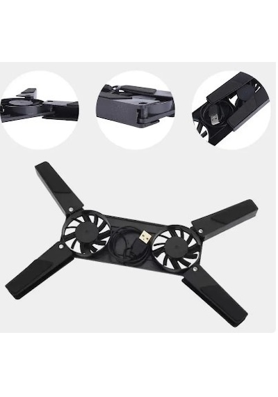 Katlanabilir Laptop Soğutucu 2 Fanlı