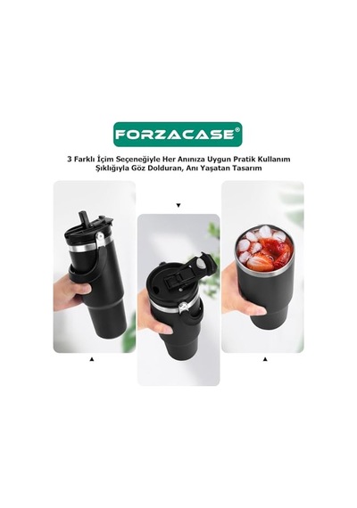 900 Ml Paslanmaz Çelik Pipetli Ve Kilit Kapaklı Kulplu Termos 6 Saat Sıcak/soğuk - Fc1180 Lila Diğer