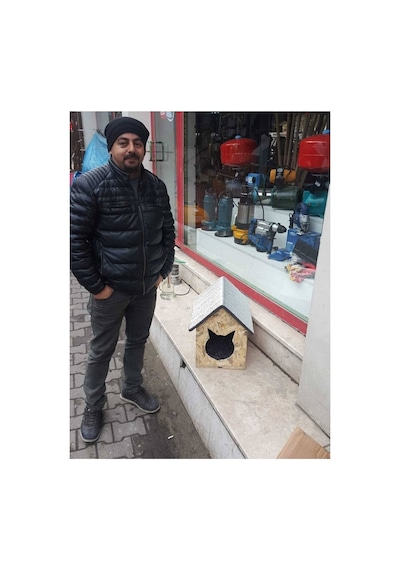 Kedi Evi Kedi Kulübesi Dış Mekan Kedi Yuvası