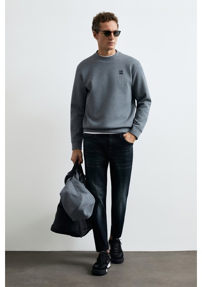Lufian Grand Erkek Sweatshirt Gri Gri 112030192100150