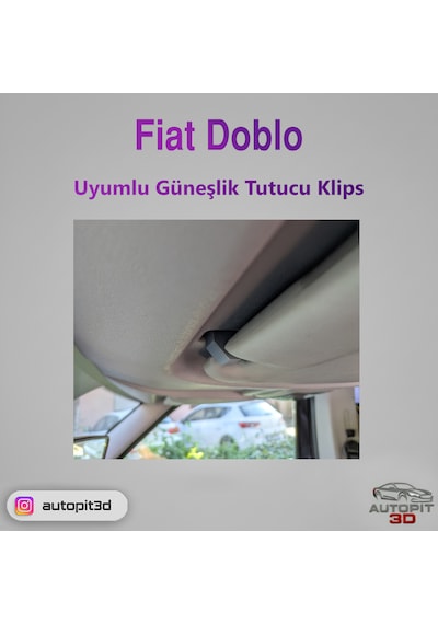 Fiat Doblo Uyumlu Güneşlik Tutucu Klips Kanca