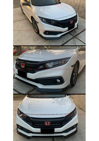 Honda Civic Fc5 Typer Ön Panjur Ve Far Kaşları Makyajlı 2020-2021