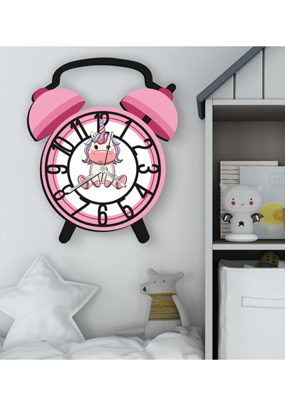 Bk Gift Kişiye Özel Hayvan Figürlü Retro Çalar Saat Tasarımlı Kabartma Figürlü Ahşap Çocuk Duvar Saati-1, Ev Dekoru, Çocuk Odası Aksesuar Bitmeyencom2 Çok Renkli