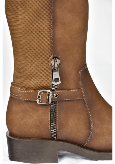 Fox Shoes Vizon Günlük Kadın Çizme C674270109