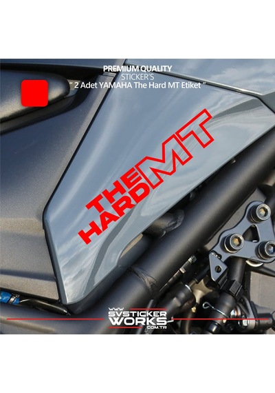 Yamaha The Hard Mt Sticker Yüksek Kalite Folyo 2 Adet Sticker Etiket 49844800