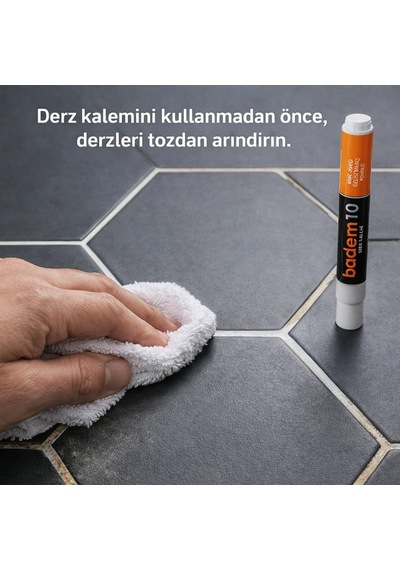 3'lü Set Derz Kalemi Derz Dolgu Yenileme Hızlı Kuruyan Su Bazlı Kokusuz Kalıcı Fayans Yenileme Kalem 0.25 KG