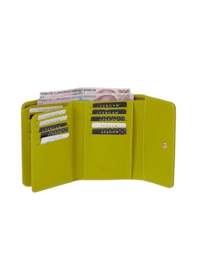 Tergan Sarı Deri Kadın Cüzdan - S1cb00005730-t2k Sarı