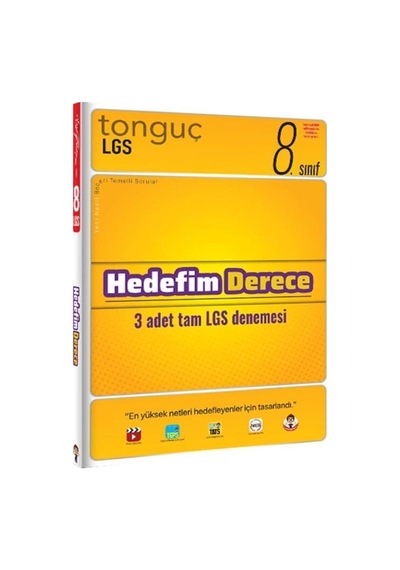 8.Sınıf Lgs Hedefim Derece Denemeleri Tonguç Akademi Yayınları