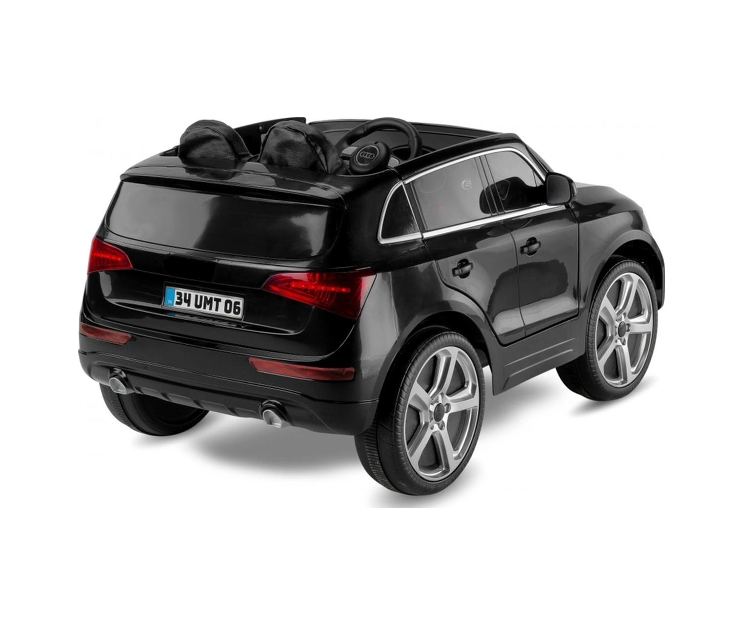 Q-suv Akülü Jeep 12v Uzaktan Kumandalı Akülü Araba Audio Q Suv Akülü Araçlar Siyah