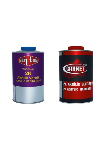 Vr 2K Akrilik Vernik 1 Lt + Garnet 2K Akrilik Sertleştirici 1Lt