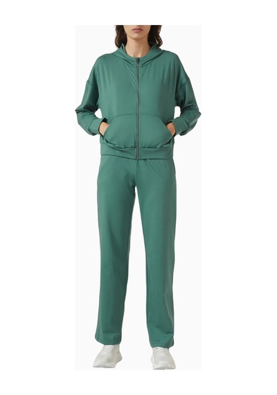 Vuori Halo Modern Zip Hoodie, Dreamknit Rahat Ve Şık Günlük Sweatshirt Yeşil