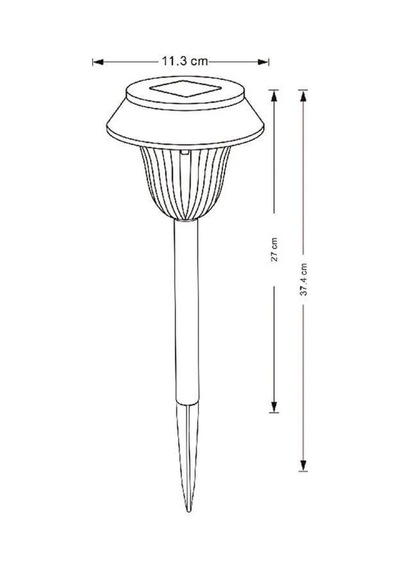 Noas 7w Miranda Solar Bahçe Armatürü 40 Cm Gün Işığı