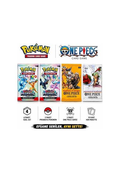 Cantex Tech Pokemon Prısmatic Evolutions And One Piece Op Series 4 Pack