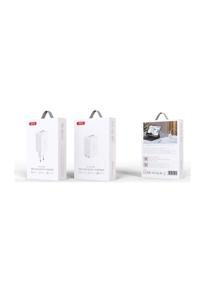 Ce13 Eu 65w Gan Hızlı Şarj Cihazı - 3 Portlu 2xusb-c Pd + 1xusb-a Laptop Ve Telefon Adaptörü