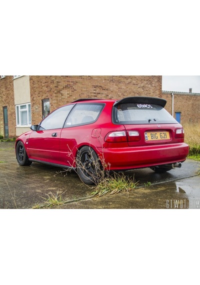 Honda Civic 1992 - 1995 Spoon Spoiler (Fiber) Yeni