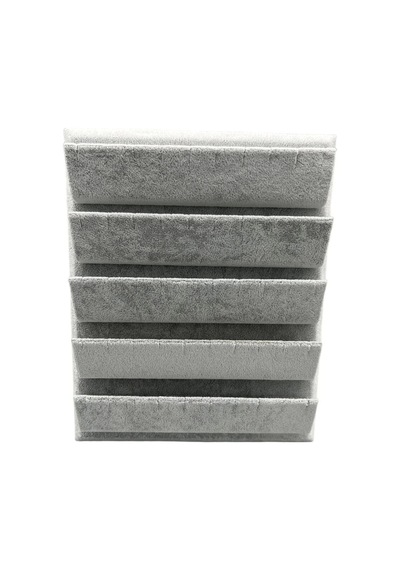 Yerli Üretim Süet Kumaş 20/16 Cm Gri Renk Ayaklı Küpe Standı Çok Renkli