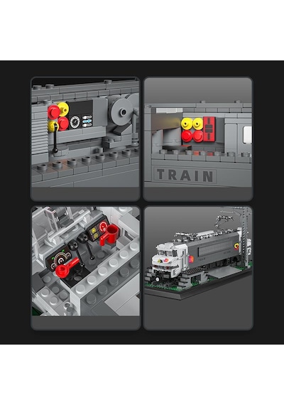 Reobrix Technic 66803 Bb15000 Lokomotif Tren Electric Locomotive Yaratıcı Yapı Blok Seti Building Blocks - 2053 Parça