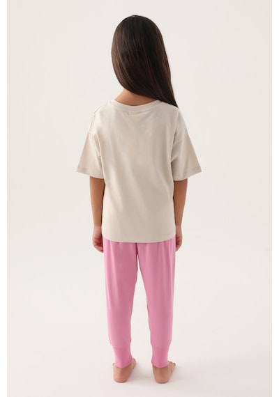 U.s. Polo Assn Lisanslı Daisy Bej Kız Çocuk Pijama Takımı 5274-43085 Bej