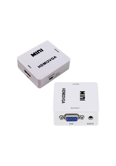 Hdmı To Vga+ses Dönüştürücü Çevirici İle Hdtv Projektörü Hdmı 2 Vga Dönüştürücü