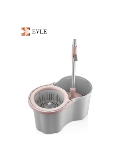Lavine Premium 360 Mop Temizlik Seti 16 L, Gri, Paslanmaz Sap