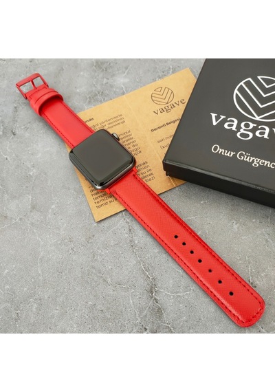 Vagave Apple Uyumlu  Watch Deri Kordon 38 40 41 42 44 45 MM (498114259)