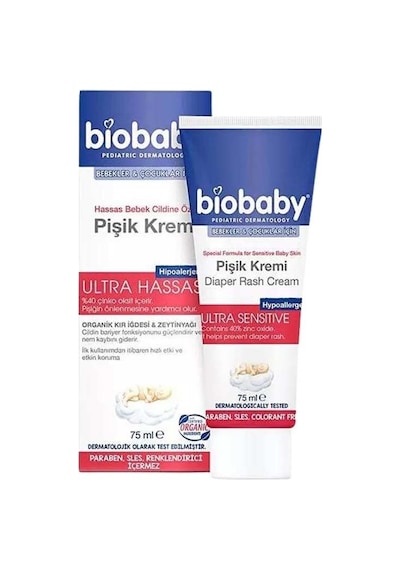 Biobaby Pişik Bakım Kremi 75ml X2 Adet