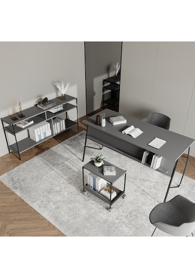Lagomood Ella Ofis Dolabı Antrasit