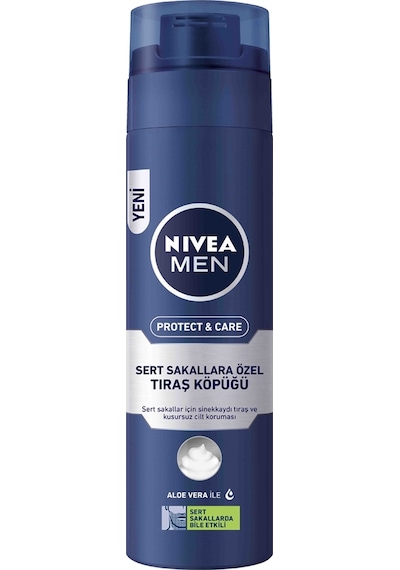 Nivea Men Protect & Care Sert Sakallara Özel Tıraş Köpüğü 200 ML