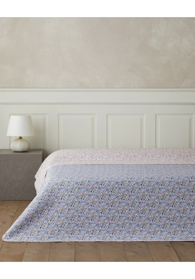 English Home Lumira Fiorito Çift Kişilik Çok Amaçlı Örtü 200x220 Cm Açık Mavi Açık Mavi