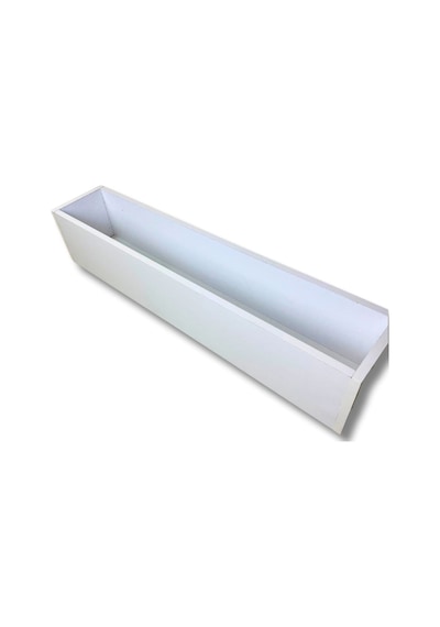 Cihan Çiçekçilik Beyaz Ahşap Mdf Saksı 100x20x15 Cm Iç Mekan Saksısı Çok Renkli