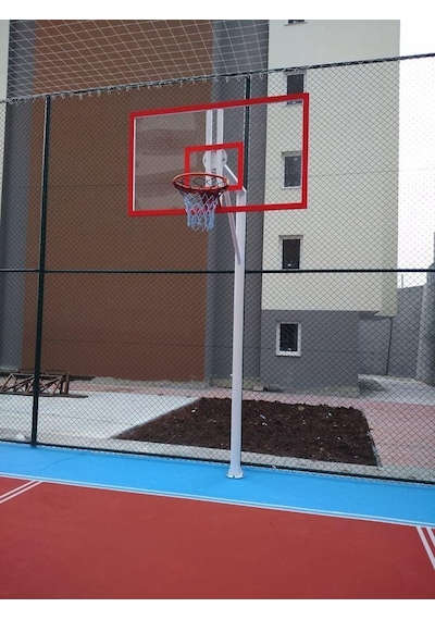 Mia Basketbol Potası 105 180 8 Mm Solid Polikarbon 45 Cm Sabit Çember