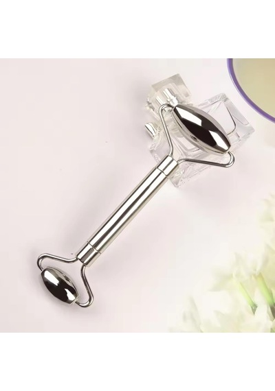 Metal Cilt Sıkılaştırıcı Face Gua Sha Rulosu Yüz Masaj Roller Model 1