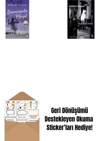 Başucumda Müzik Midi Boy + Music By My Bedside + Okuma Sticker'ları