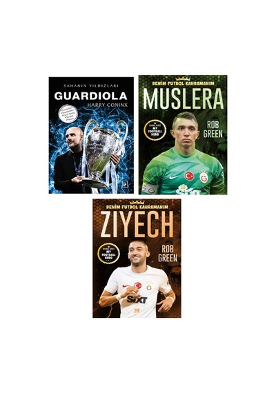 Dokuz Benim Futbol Kahramanım Guardıola - Muslera - Ziyech Poster Sticker Futbolcu Kartı Hediyeli