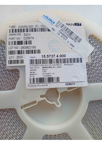 Zmm55-b20-r1-10001 20v 0.5w Panjıt Zener Diyot 167 Adet