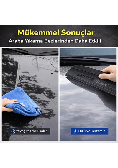 Coofbe Premıum Silikon Araç Kurulama Sileceği Çizmez Silikon Duşakabin Araç Kurulama Sileceği Cam 30cm
